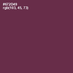 #672D49 - Tawny Port Color Image