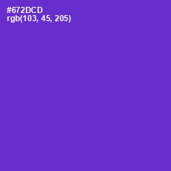 #672DCD - Purple Heart Color Image