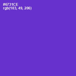 #6731CE - Purple Heart Color Image