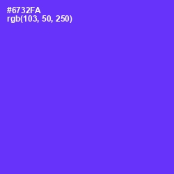 #6732FA - Purple Heart Color Image