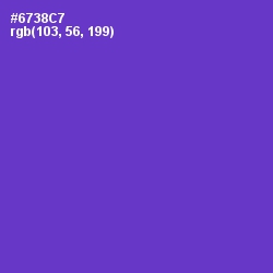 #6738C7 - Purple Heart Color Image