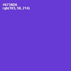 #673AD6 - Purple Heart Color Image