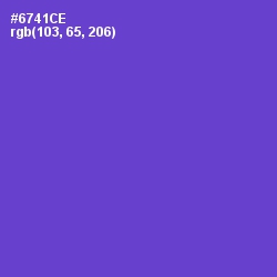 #6741CE - Fuchsia Blue Color Image