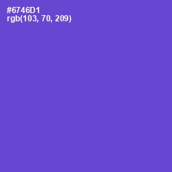 #6746D1 - Fuchsia Blue Color Image