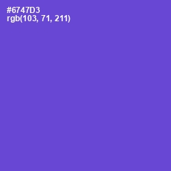 #6747D3 - Fuchsia Blue Color Image