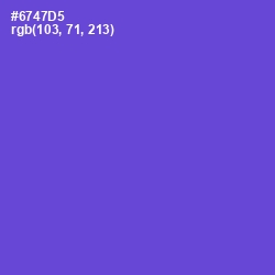 #6747D5 - Fuchsia Blue Color Image