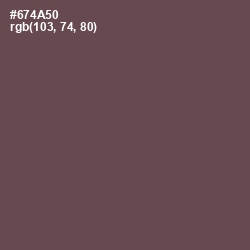 #674A50 - Eggplant Color Image