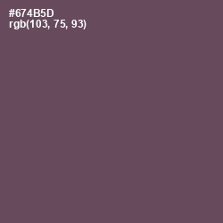 #674B5D - Eggplant Color Image