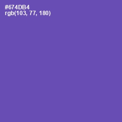 #674DB4 - Blue Violet Color Image