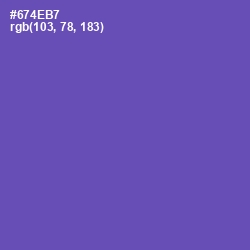 #674EB7 - Blue Violet Color Image