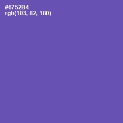 #6752B4 - Blue Violet Color Image