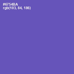 #6754BA - Blue Violet Color Image