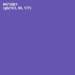 #6756B1 - Blue Violet Color Image