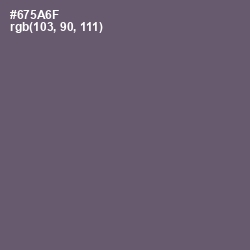 #675A6F - Salt Box Color Image