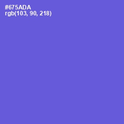 #675ADA - Fuchsia Blue Color Image