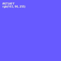 #675AFF - Royal Blue Color Image
