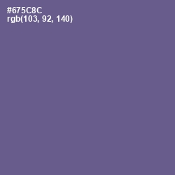 #675C8C - Butterfly Bush Color Image