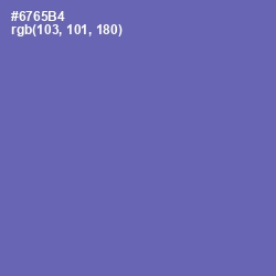#6765B4 - Deluge Color Image