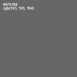 #676768 - Ironside Gray Color Image
