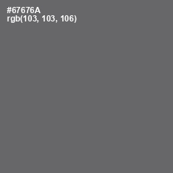 #67676A - Ironside Gray Color Image