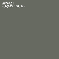 #676A61 - Ironside Gray Color Image