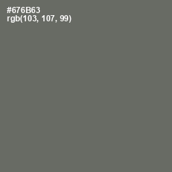 #676B63 - Ironside Gray Color Image