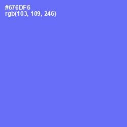 #676DF6 - Moody Blue Color Image