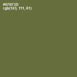 #676F3D - Yellow Metal Color Image