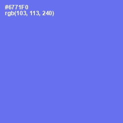 #6771F0 - Moody Blue Color Image