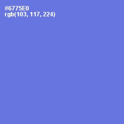 #6775E0 - Moody Blue Color Image