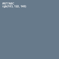 #677A8C - Pale Sky Color Image