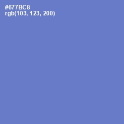 #677BC8 - Blue Marguerite Color Image