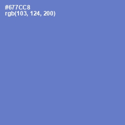 #677CC8 - Blue Marguerite Color Image