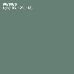 #678076 - Viridian Green Color Image