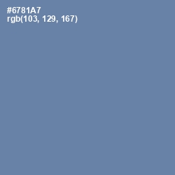 #6781A7 - Bermuda Gray Color Image