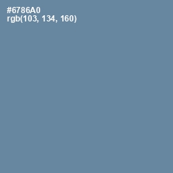 #6786A0 - Bermuda Gray Color Image