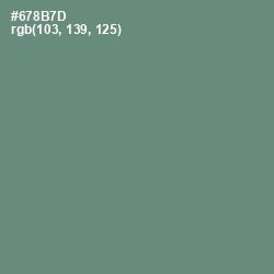 #678B7D - Viridian Green Color Image