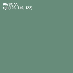 #678C7A - Viridian Green Color Image