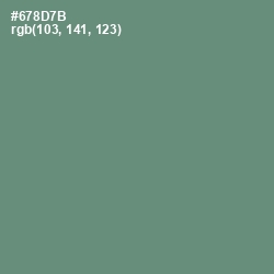 #678D7B - Viridian Green Color Image