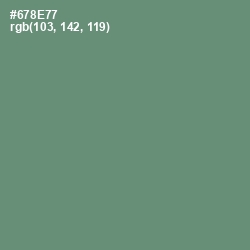 #678E77 - Viridian Green Color Image