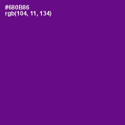 #680B86 - Purple Color Image