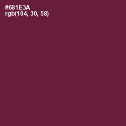 #681E3A - Claret Color Image