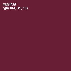 #681F35 - Claret Color Image