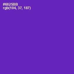 #6825BB - Royal Purple Color Image