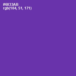 #6833AB - Royal Purple Color Image