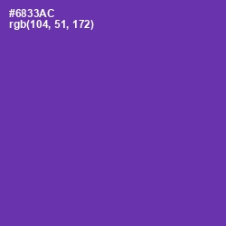 #6833AC - Royal Purple Color Image