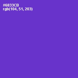 #6833CB - Purple Heart Color Image