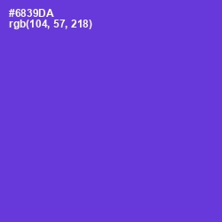 #6839DA - Purple Heart Color Image