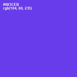 #683CEB - Purple Heart Color Image