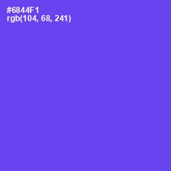#6844F1 - Fuchsia Blue Color Image